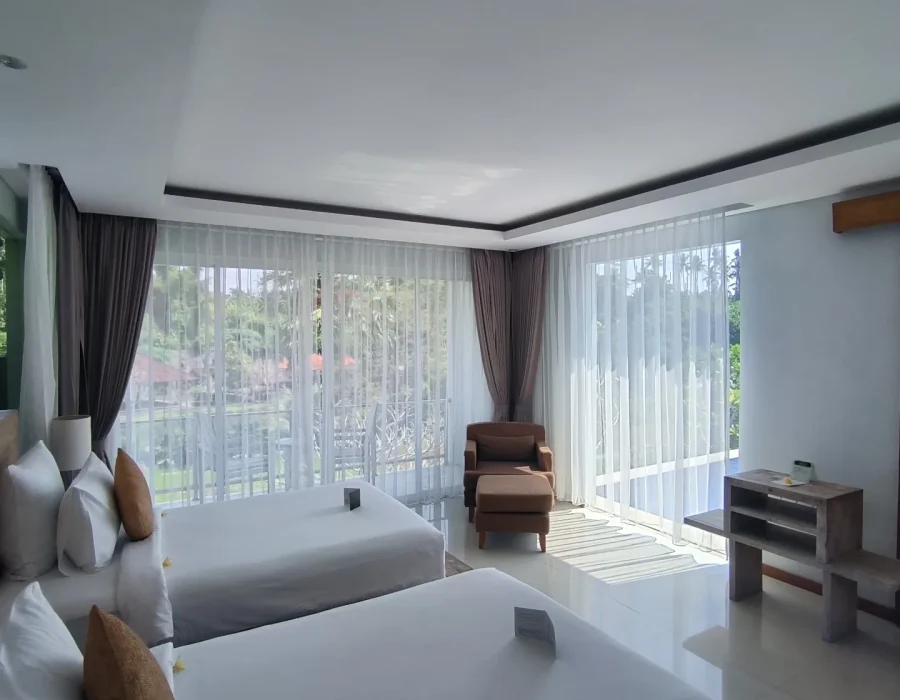 Twin Single Bed at Ubud Corner 88 Villas